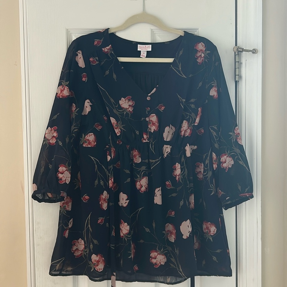 Isabel Maternity Floral Blouse